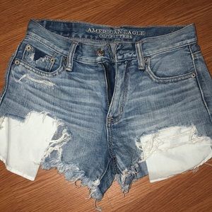 AE high waisted jean shorts